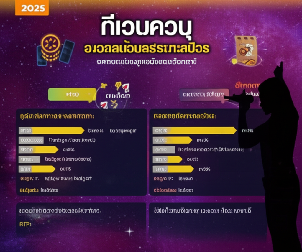 อินโฟกราฟิกเทคนิคปั่นสล็อตธีมกาแล็กซี่และการบริหารเงินทุนเพื่อโบนัสแตกบ่อยในปี 2025