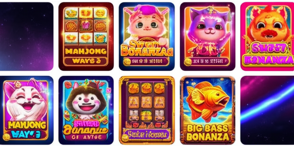 ภาพรวมเกมยอดนิยมจาก PG Slot และ Pragmatic Play ในปี 2025 แสดงภาพหน้าจอเกมพร้อมไอคอนฟีเจอร์โบนัสและฟรีสปิน