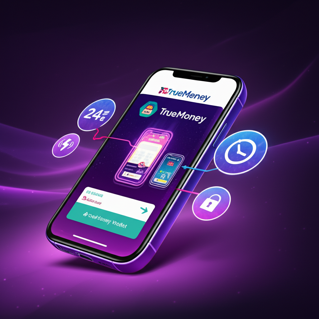 ภาพแสดงระบบฝาก-ถอนออโต้ของ ppgslots ผ่าน TrueMoney Wallet อย่างปลอดภัยและรวดเร็ว