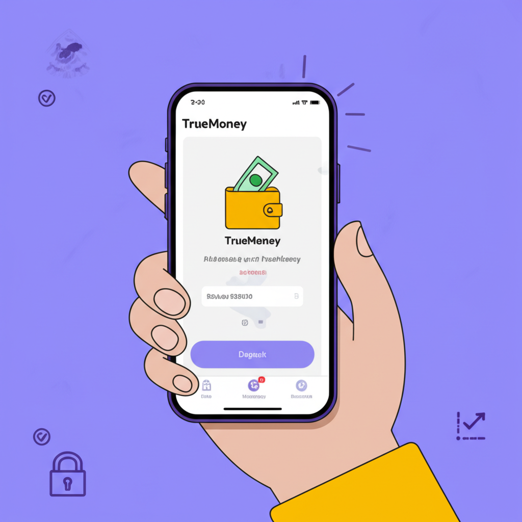 ขั้นตอนการฝากเงินผ่าน TrueMoney Wallet ใน ppgslots ด้วยระบบฝาก-ถอนออโต้