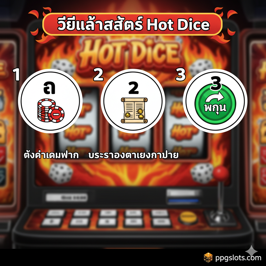 ออกแบบชุดค่าผสมที่ชนะในเกม Hot Dice Slot Machine