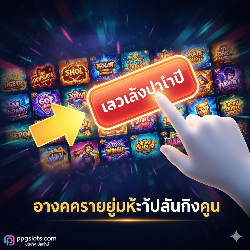 一張以'系統和功能'為主題的圖片，重點展示'ฝากถอนออโต้ (Auto) ที่เร็วที่สุด'。圖片風格應為現代、科技感，使用藍色和淺綠色為主色調，代表速度和效率。畫面中心是一個流程圖或連接的圖標，展示從'Mobile Banking/Wallet'到'ppgslots.com Server'再到'User Account'的快速（3-5 วินาที）流程。可以使用一個巨大的、發光的'AUTO'或'⚡️'圖標來強調速度。背景可以有抽象的數據流線或二進制代碼，象徵先進的'ระบบออโต้'。