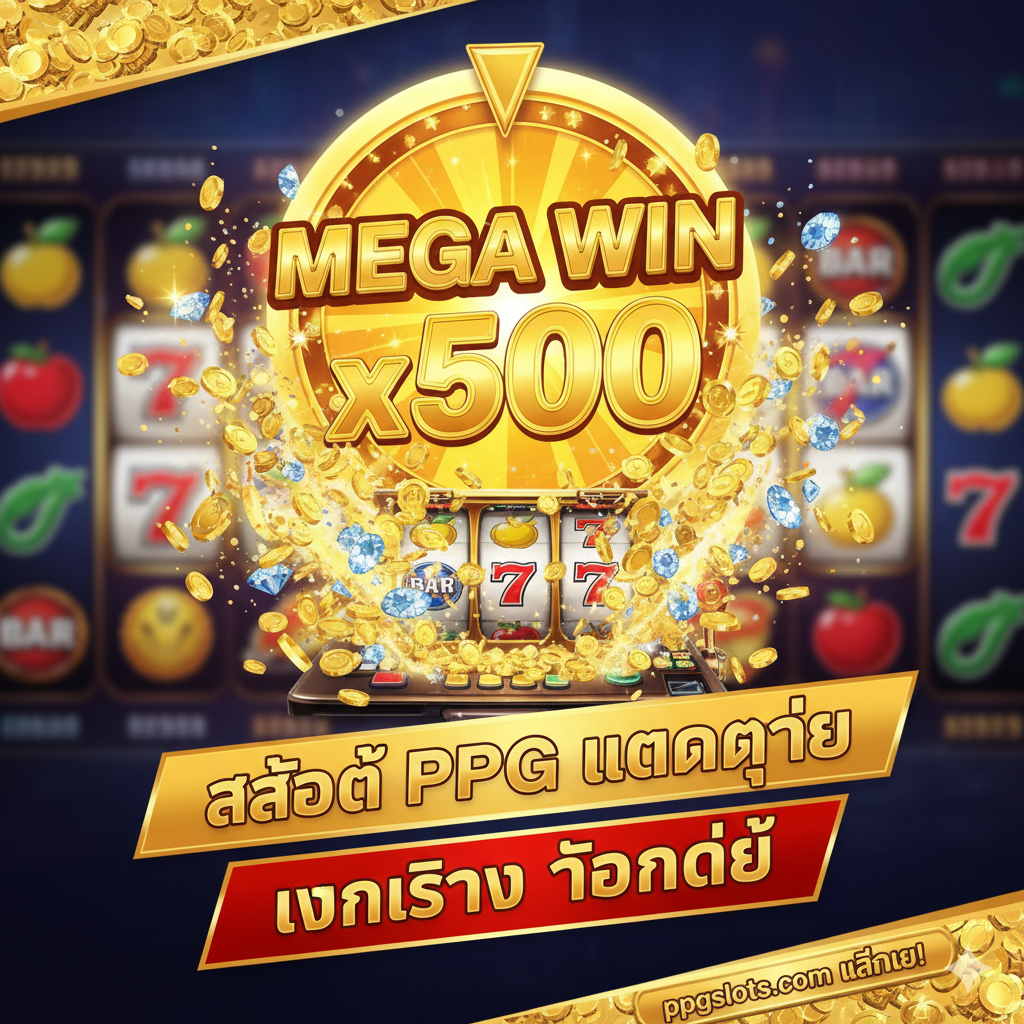 ภาพแสดงสล็อต PPG (Pragmatic Play) ที่เน้นตัวคูณและแจ็กพอตที่ให้ผลตอบแทนสูงกว่าเกมโซเชียล
