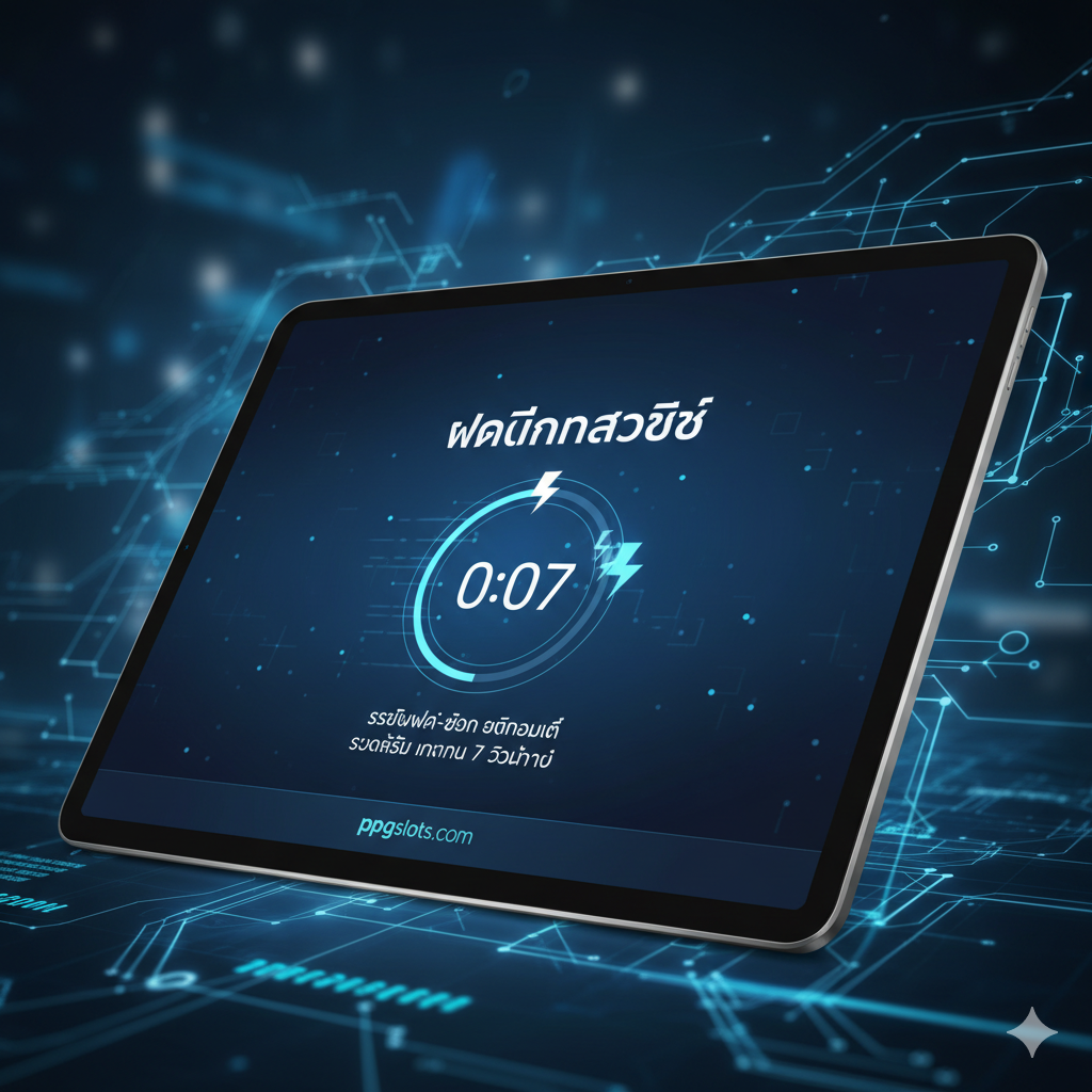 ภาพแสดงระบบฝาก-ถอน อัตโนมัติ รวดเร็ว ภายใน 7 วินาที