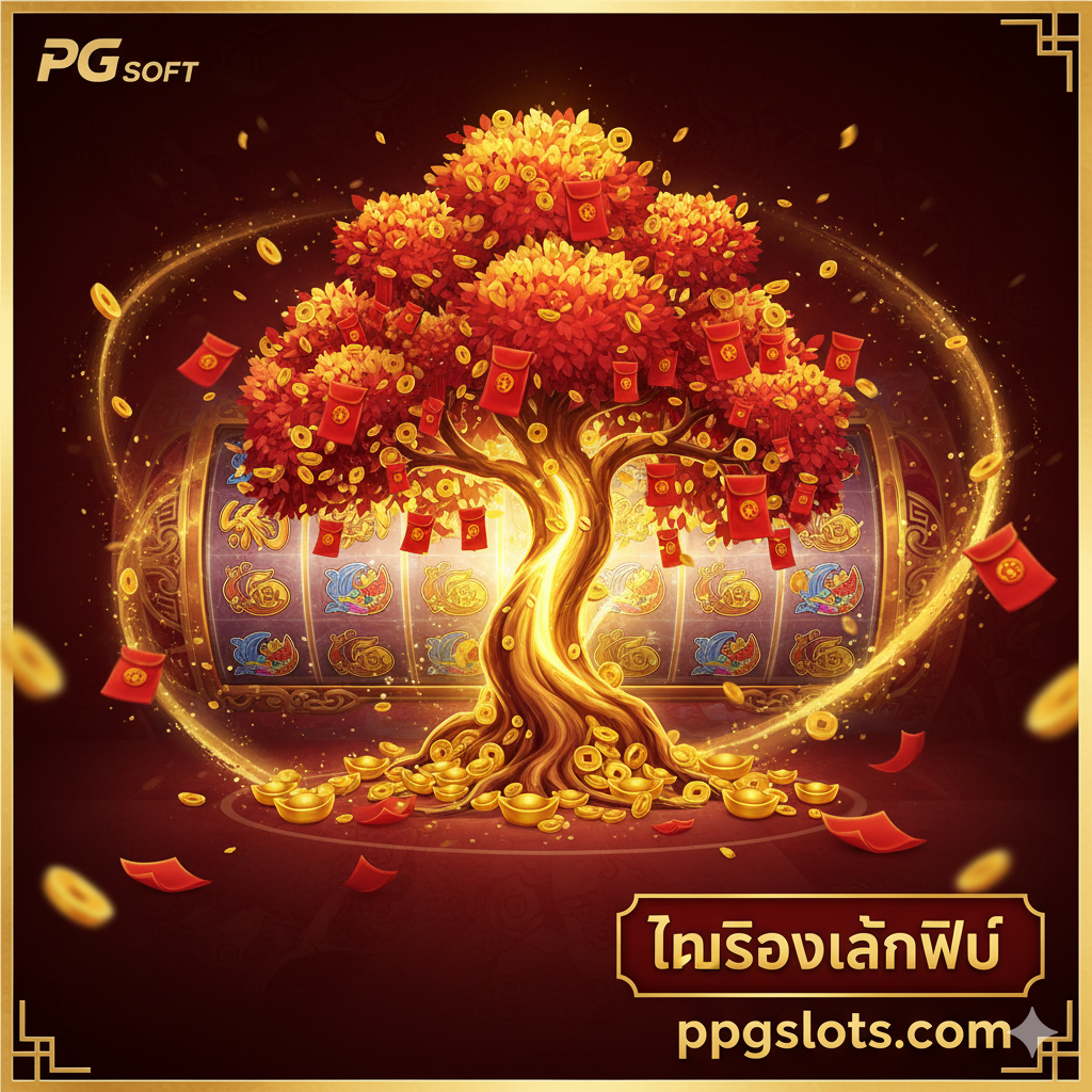 ภาพเน้นจุดเด่นของเกม Tree of Fortune ในด้านสถิติและผลตอบแทน แสดงกราฟิกตัวเลขขนาดใหญ่ "RTP 96.01%" พร้อมโลโก้ PG Soft ล้อมรอบด้วยเหรียญทองที่กองพูน และมีตัวอักษรไทยตัวหนาที่ระบุว่า "สล็อตแตกง่าย" และ "ความผันผวนปานกลางถึงสูง" ใช้พื้นหลังสีเข้มตัดกับสีทองและสีแดงเพื่อสร้างความรู้สึกถึงการลงทุนที่คุ้มค่า ภาพรวมดูเป็นทางการแต่เน้นถึงโอกาสทำกำไรสูง.