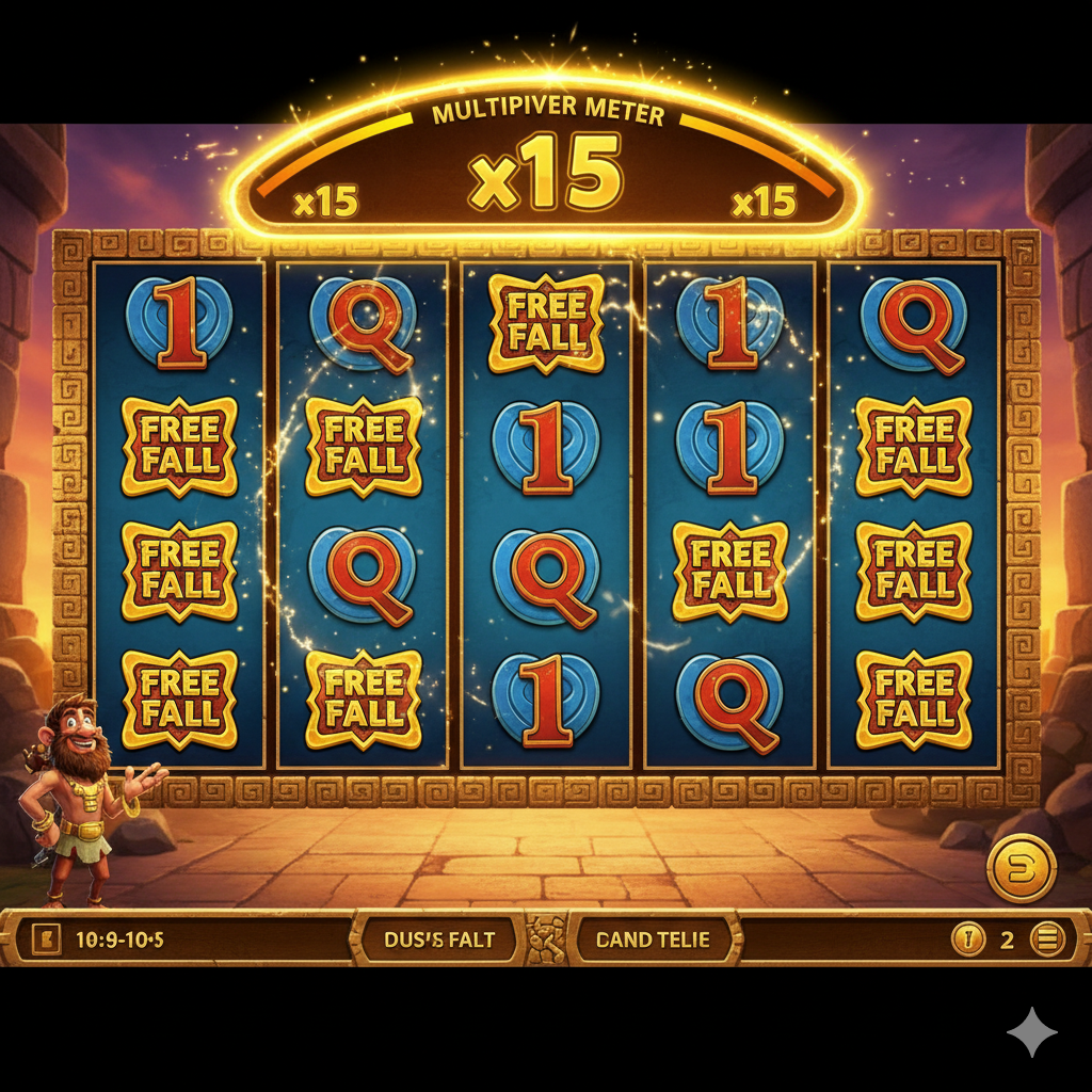 ภาพ Free Fall ตัวคูณสูงสุด x15! นี่คือสิ่งที่ทุกคนตามหา! อย่ารอช้า เข้ามาลองทำลายสถิติ Big Win ของเราสิ!