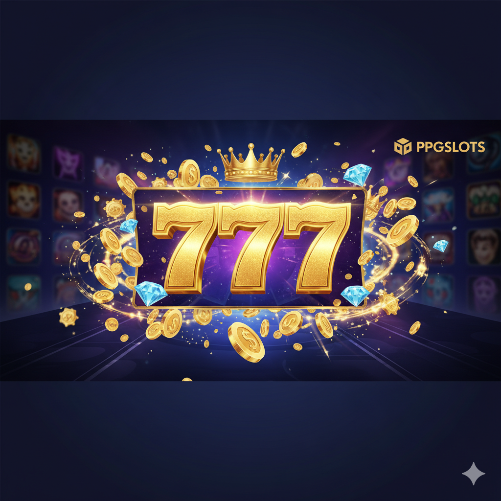 一张吸引สายตาการออกแบบสมัยใหม่และหรูหราพร้อมความมีชีวิตชีวาธีมคือ GOT7 SLOT และ 777 สีหลักคือสีทองสีน้ำเงินเข้มหรือสีม่วงสร้างบรรยากาศของคาสิโนที่หรูหราตรงกลางภาพควรมีสัญลักษณ์ 777 ขนาดใหญ่ที่ส่องประกายสีทองล้อมรอบด้วยเหรียญทองที่หมุนอยู่และองค์ประกอบที่แสดงถึงความมั่งคั่งเช่นมงกุฎหรือเพชรในพื้นหลังไอคอนเกมสล็อตยอดนิยมบางส่วนสามารถมองเห็นได้รางๆโลโก้ PPGSLOTS ที่เล็กและชัดเจนอยู่ที่มุมซ้ายบนหรือขวาบนเพื่อเน้นแบรนด์เว็บไซต์องค์ประกอบโดยรวมยิ่งใหญ่และมุ่งเน้นที่จะเน้นถึงความเย้ายวนของ แตกง่าย และ โบนัส