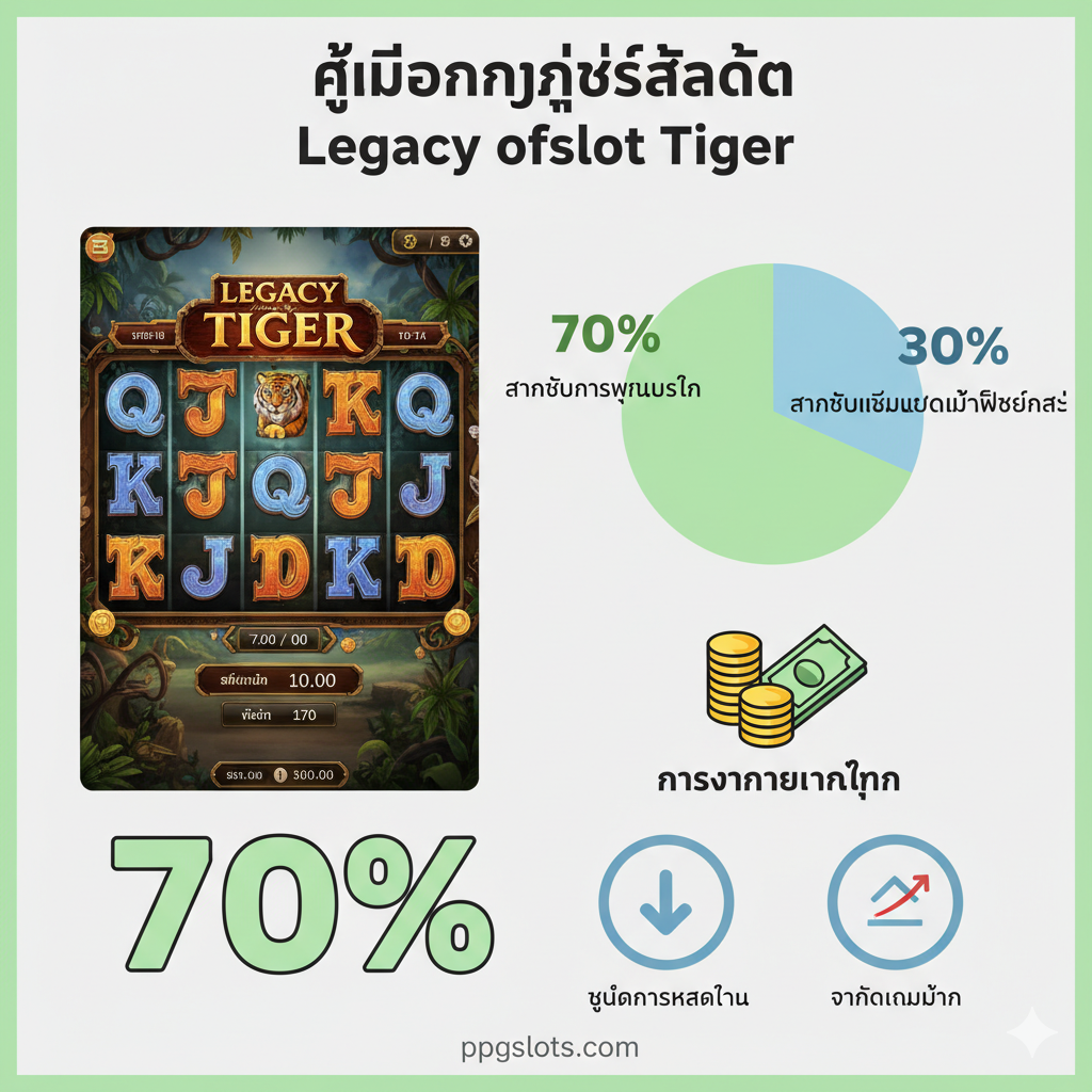 ภาพเน้นฟีเจอร์เด่น Fire Blaze Respin: แสดงหน้าจอเกมสล็อต Legacy of the Tiger ที่ถูกล็อคด้วยสัญลักษณ์ดวงจันทร์ (Moon Symbol) ทั้งหมด 6 ดวงขึ้นไป โดยมีเปลวไฟสีส้มแดงล้อมรอบวงล้ออย่างดุดัน ตัวเลขเงินรางวัลและชื่อแจ็คพอต (Mini, Minor, Major) บนดวงจันทร์เรืองแสงอย่างชัดเจน เน้นลูกศรชี้ไปที่มาตรวัดแจ็คพอต (Jackpot Meter) ด้านบน เพื่อแสดงโอกาสในการชนะ Grand Jackpot บรรยากาศร้อนแรงและตื่นเต้น สีสันตัดกันระหว่างสีน้ำเงินเข้มของพื้นหลังและสีส้ม/ทองของไฟและรางวัล