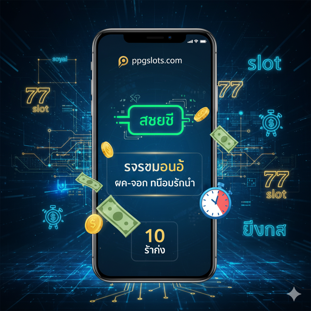 ภาพสรุปและกระตุ้นการตัดสินใจ (Call-to-Action) ใช้พื้นหลังสีเข้ม (Dark Background) หรือสีน้ำเงินเข้มที่มีแสงสว่างพุ่งออกมาจากตรงกลาง แสดงคำสำคัญว่า 'PPGSLOTS คือคำตอบ!' หรือ 'คลิกสมัคร รับ Royal Bonus ทันที!' ในฟอนต์ที่อ่านง่ายและทรงพลัง มีปุ่ม 'สมัครสมาชิก' ขนาดใหญ่ที่ส่องสว่างอยู่ตรงกลาง อาจมีภาพซ้อนหลังเป็นมงกุฎ (Crown) หรือเหรียญทองคำที่สะท้อนถึงคำว่า 'Royal' เพื่อดึงดูดให้ผู้ใช้คลิกเข้าสู่เว็บไซต์ และเน้นย้ำว่านี่คือทางเข้าที่ดีที่สุด (ทางเข้า PPGSLOTS) เพื่อเล่นเกม 777 และยิงปลา