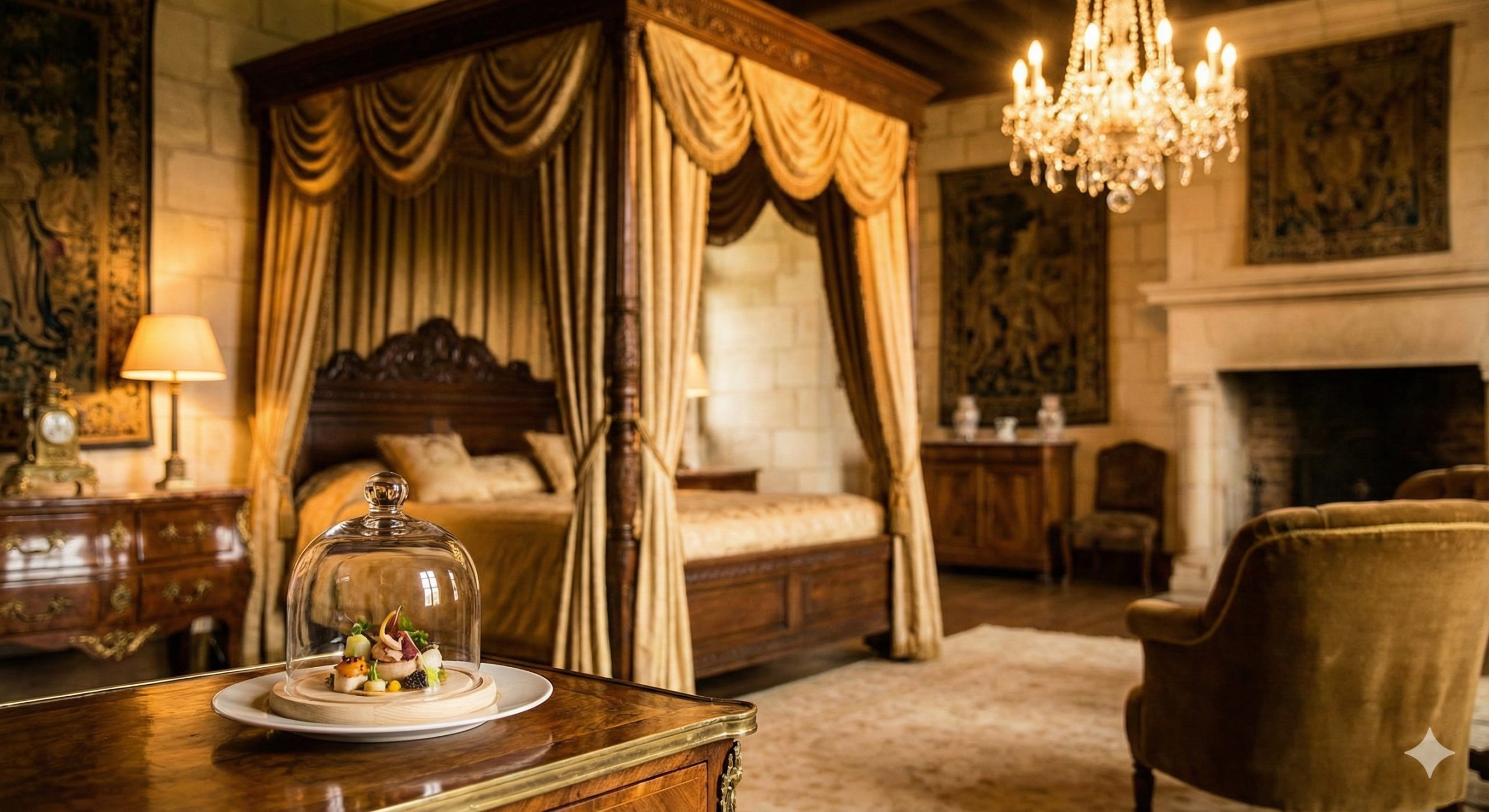 这是一张概念性的教程指引图，旨在连接实体旅游与在线娱乐。画面中心是一只手握着智能手机，屏幕清晰地显示着ppgslots.com的登录或游戏界面，背景则是模糊处理的Dragsholm城堡石墙走廊。这种构图巧妙地暗示了用户：在探索古堡传说的同时，也可以通过手机随时随地进入线上的'Slot'世界，操作简便直观。